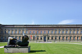 Two-Piece Reclining Figure Points by Henry Moore, Sculpture garden, Alte Pinakothek, Maxvorstadt, Munich, Bavaria, Germany