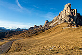 Passo di Giau, route SP 638, mountain pass, Dolomites, Veneto, Belluno Province, Italy