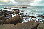 rocky coast, Curio Bay, Catlins Coast, landscape, nobody, Southland, South Island, New Zealand