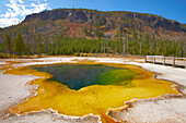 Black Sand Basin , Emerald Pool , Yellowstone National Park , Wyoming , U.S.A. , Amerika