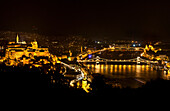 Night view over Budapest, Hungary