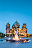 Berlin Dom at night, Museum Island, Berlin, Germany