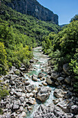 Fluss Verdon, Flusslandschaft Verdon-Schlucht, Schlucht von Verdon, Provence-Alpes-Côte d’Azur, Frankreich