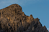 Berglandschaft, Gipfelkreuz, Wandern am Rappensee, Rappenseehütte, Wanderwege, Oberallgäu, Oberstdorf, Deutschland