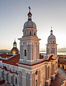 Nuestra Senora de la Asuncion Cathedral at Parque Cespedes, Santiago de Cuba, Cuba, West Indies, Caribbean, Central America