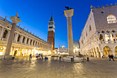 San Marco at dusk Venice, UNESCO World Heritage Site, Veneto, Italy, Europe