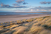 A windy evening at Brancaster Beach, Norfolk, England, United Kingdom, Europe
