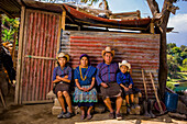 Mayan family portrait, Lake Atitlan, Guatemala, Central America
