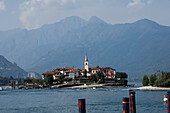 Isola dei Pescatori, von Isola Bella, Borromäische Inseln, Lago Maggiore, Piemont, Italienische Seen, Italien, Europa