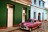 Old American Oldtimer, Trinidad, Sancti Spiritus Provinz, Kuba, Westindische Inseln, Karibik, Mittelamerika