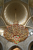 Kronleuchter, Scheich Zayed Moschee, Abu Dhabi, Vereinigte Arabische Emirate, Mittlerer Osten
