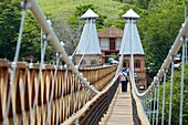 Puente de Occidente (Brücke des Westens), Cauca Fluss, Santa Fe de Antioquia, Antioquia Abteilung, Kolumbien
