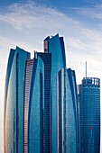 UAE, Abu Dhabi, Etihad Towers.
