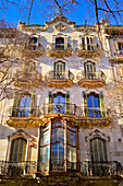 Building apartment, art noveau style. Barcelona, Catalonia, Spain.