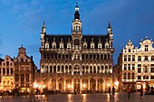 View of the mediæval Grand Place, in Brussels, Belgium.