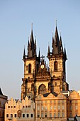 Church of Our Lady before Týn in the Old town (Stare Mesto), Prague, Czech Republic.