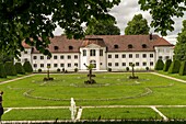 Orangerie and Hofgarten / Court Gardens, Kempten, Allgäu, Bavaria, Germany.