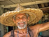 Smiling man portrait, Baraco, Cuba.