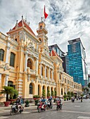 People’s Committee Building. Le Thanh Ton street, Ho Chi Minh City, Vietnam.