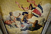 ceiling painting in the Teatro National, San José, Costa Rica