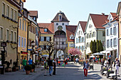 Unterstadtstrasse in the old town of Meersburg, Baden-Wuerttemberg