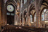 interior of Strasbourg cathedral, Strasbourg, Alsace, France