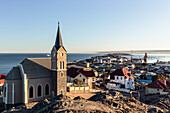 The Rock Church in the morning sun, Luederitz, Karas, Namibia.