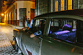 Taxis by Night, Havana Center, Cuba