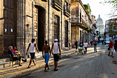 Stadtleben in Habana Vieja, Havana Centrum, Kuba
