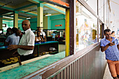 Pizza maker in the Calle Obispo, La Havana Vieja, Havana, Cuba