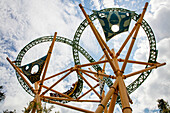 High-speed thrills on Cheetah Hunt rollercoaster ride attraction at Busch Gardens Tampa Bay theme park, Tampa, Florida, USA