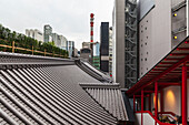 Roof garden of Kabukiza at Ginza, Chuo-ku, Tokyo, Japan