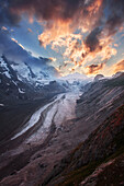 Sunset, Johannisberg, Grossglockner, Pasterze Glacier, High Tauern, National Park, Austria