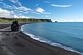 Blue Sky, Summer, Beach, View, Reynisfjara, Dyrholaey, Iceland, Europe