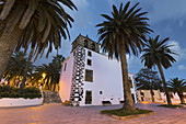 Church in San Andrés, palm trees, La Palma Island, Canary Islands, Spain