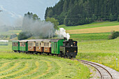 Taurachbahn between Mauterndorf and St. Andrä, Lungau, Salzburg, Austria