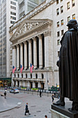 George Washington Statue, New York Stock Exchange, Wall Street, Manhatten, New York City, USA