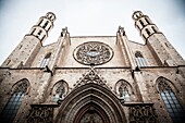 Santa Maria del Mar church in Barcelona, Spain