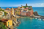 Vernazza, Riviera de Levanto, Cinque Terre, Liguria, Italy.