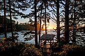 Sunset at Terrace Beach Resort - Ucluelet, Vancouver Island, British Columbia, Canada.