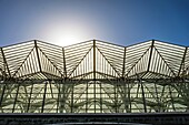 Lisbon oriente station designed by architect Calatrava, Lisbon, Portugal, Europe.