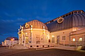 Winter evening at Pavilion Theatre in Worthing, West Sussex, England.