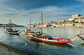 Cruise boats on river Douro, Porto, Portugal.