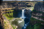 'Palouse Falls, near La Crosse, Whitman County, Washington, known as the official waterfall of Washington State; Washington, United States of America'