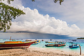 'Approaching storm on Gili Trawangan, an island located in between Bali and Lombok island; Gili Trawangan, Indonesia'