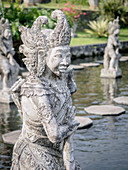 Statue, Tirta Gangga royal water garden, Bali, Indonesia, Southeast Asia, Asia