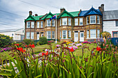 Typical British houses, Stanley, capital of the Falkland Islands, South America
