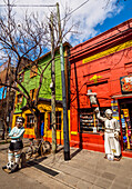 View of the colourful La Boca Neighbourhood, City of Buenos Aires, Buenos Aires Province, Argentina, South America