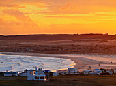 Elevated view of the Cabo Polonio at sunset, Rocha Department, Uruguay, South America