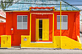 Colourful house on Bay Street, Bridgetown, St. Michael, Barbados, West Indies, Caribbean, Central America